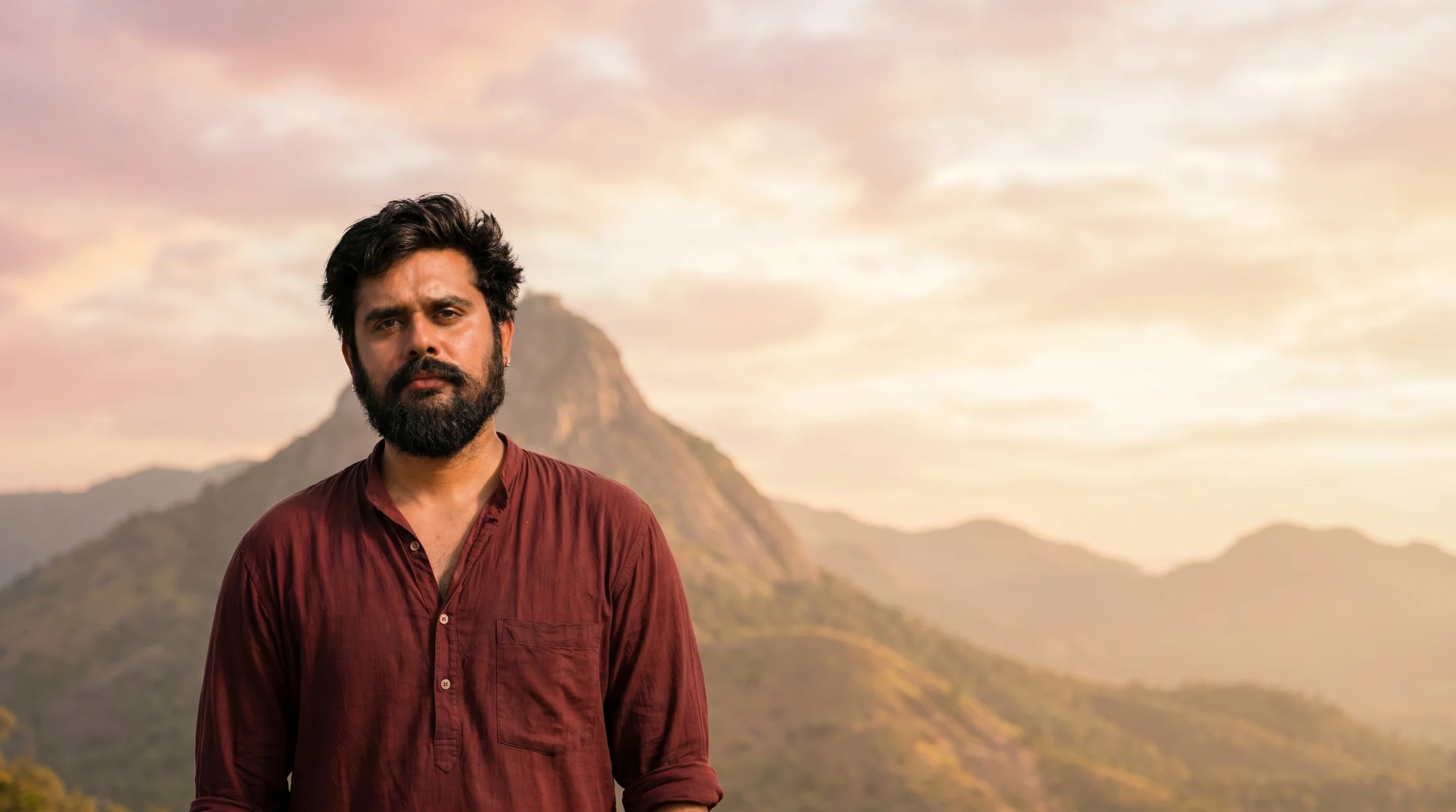 Harman, co-founder and the structure of She, on the hill.
